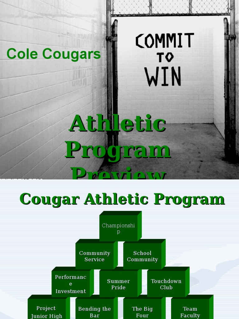 Cougar Athletic Program Overview | PDF | Cognition | Further Education