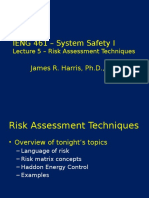 IENG 461 20160920 Risk Assessment