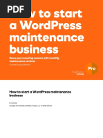 Start A WordPress Maintenance Business GoDaddy Pro PDF