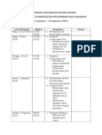 Buku Harian Laporan Kegiatan Harian