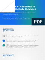 Association of Antibiotics in Infancy With Early Childhood Obesity