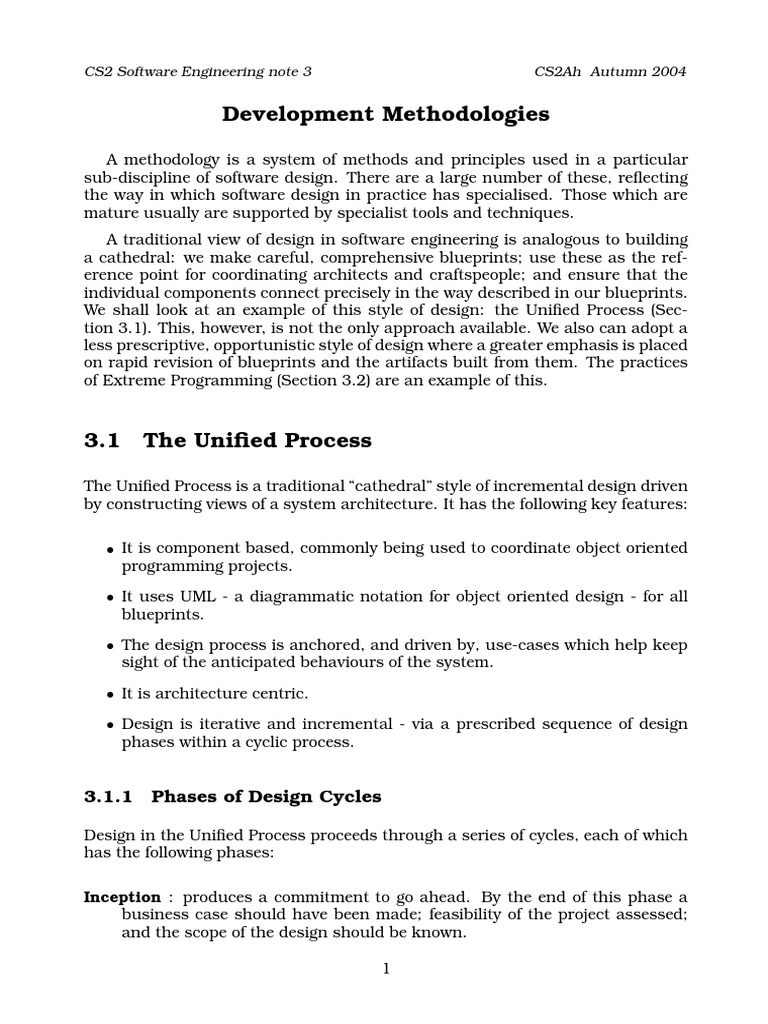 Unified Process PDF | PDF | Use Case | Systems Theory