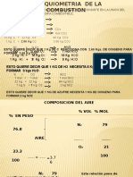 Estequiometria de La Comustion. Clase 1, 2014