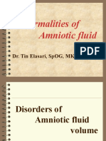 Abnormalities of Amniotic Fluid: Polyhydramnios and Oligohydramnios
