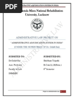 Administrative Adjudication System in India