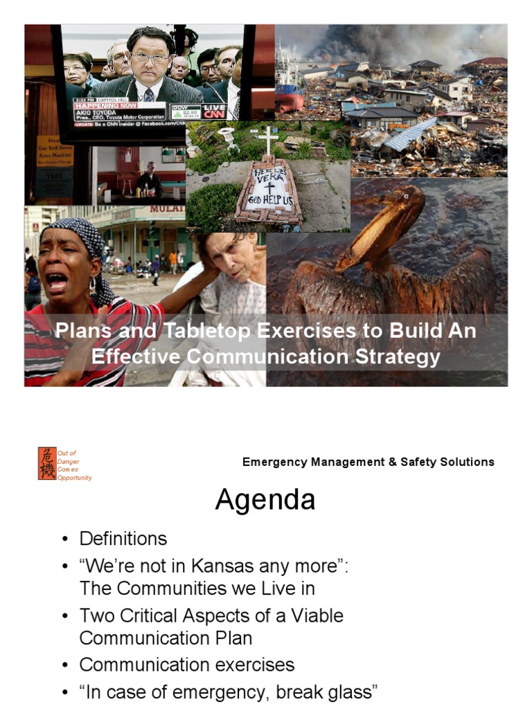 Effective Communication in Emergencies | PDF | Emergency Management ...