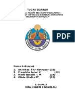 XI MIPA 5 - Sambutan Rakyat Terhadap Proklamasi - Kelompok - 1