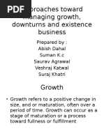 Approaches toward managing growth, downturns and existence.pptx