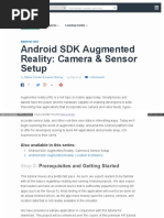 Android SDK Augmented Reality CAMERA