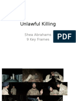 Unlawful Killing: Shea Abrahams 9 Key Frames
