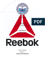 Marketing Management Report On Reebok