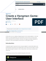 Create A Hangman Game User Interface
