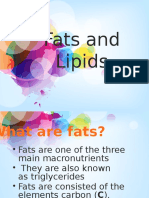 Fats and Lipids