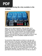 Ardiuno relay interfacing 