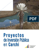 Proyectos de Inversión Pública en Carchi