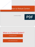 Lecture1 - Introduction - RobustControlTheory PDF
