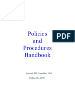 Policies and Procedures Handbook 3