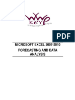 Excel 2007 - 10 Forecasting and Data Analysis Course Manual1