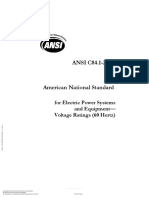 ANSI C 84.1-06 Electric Power Systems and Equipment - Voltage Ratings (60 Hertz)