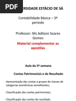 Aula 5 - Contas Patrimoniais e de Resultado