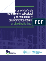 Manual para El Diseño y La Construcción Estructural y No Estructural de Establecimientos de Salud en R.D