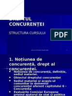 DR Concurentei - Structura Curs