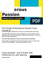 Murderous Passion Sub-Genre