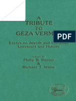 Philip R. Davies, Richard T. White A Tribute To Geza Vermes Essays On Jewish and Christian Literature and History JSOT Supplement Series
