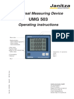 Operating Manual UMG503