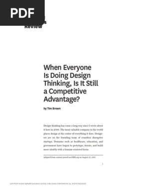 Design Thinking Competitive Advantage