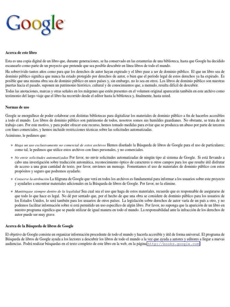 Christiani Pueri Institutio Adolescentia PDF Google Dominio publico