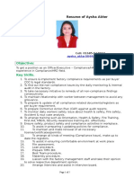 Aysha Aktar CV