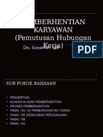 Pemberhentiaan Bab Xii