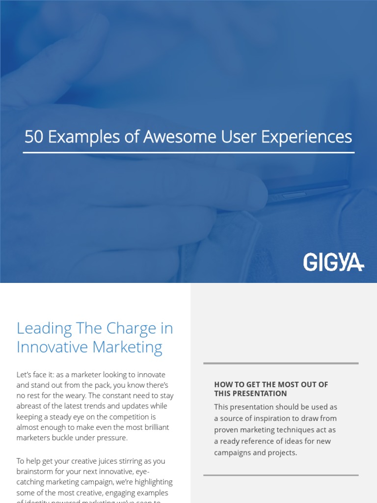 50 Creative User Experience Examples | PDF | Facebook | Starbucks