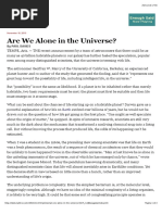 Paul Davies Alone in The Universe PDF
