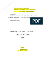 Aprendizaje de La Lectura y Escritura 559