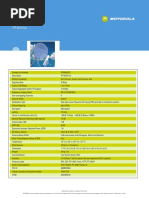 PTP 58100 Full: Specifications Sheet Motorola Canopy