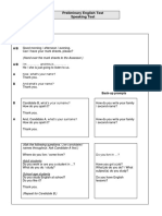 B1 Speaking Test