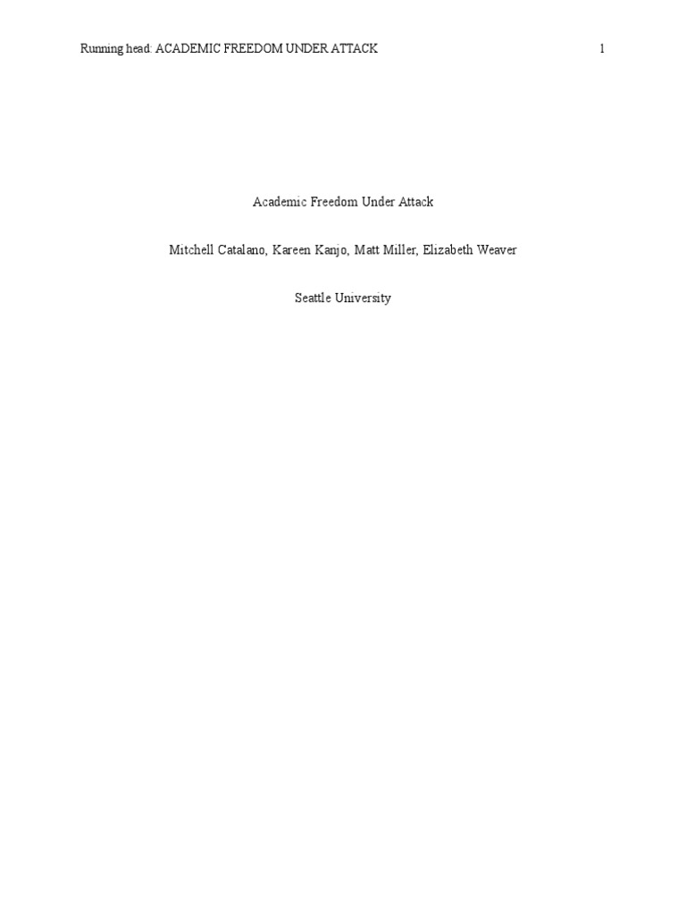 Artifact c1 Edited Version PDF Academic Freedom Academia