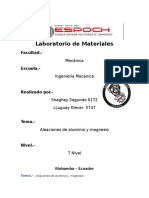 Informe de Aluminio Mangesio