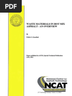 Download Waste Materials in Hot Mix Asphalt An Overview by Prof Prithvi Singh Kandhal SN34275415 doc pdf