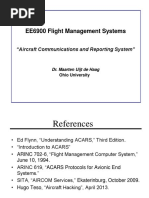 EE6900 Flight Management Systems: "Aircraft Communications and Reporting System"