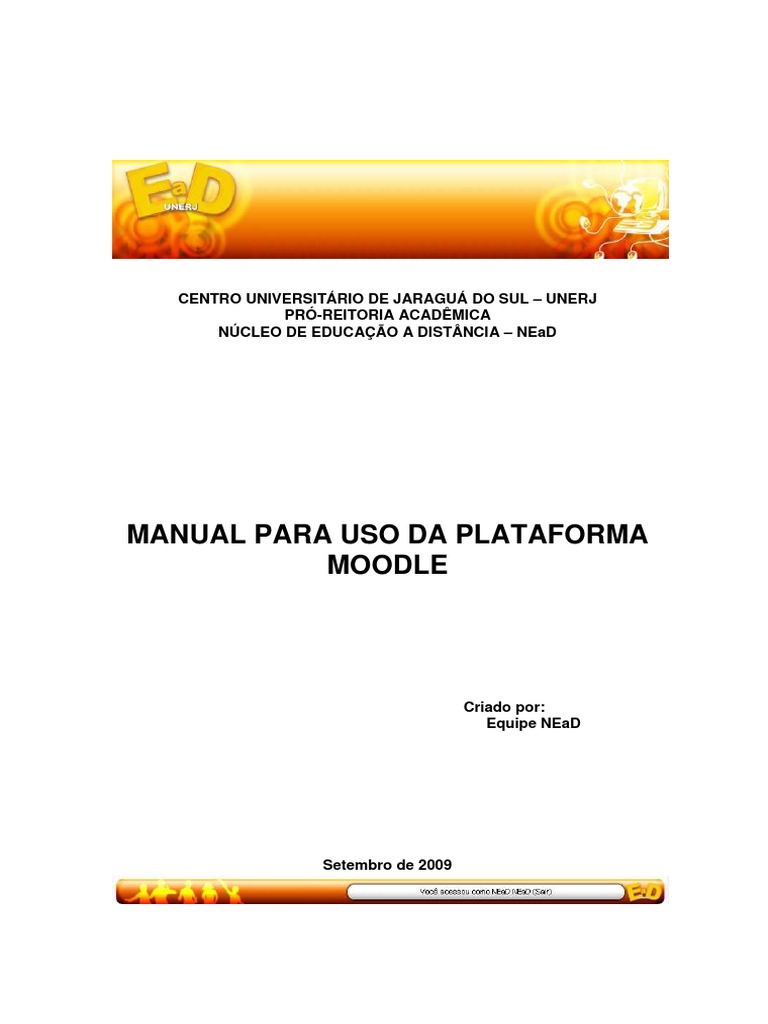 Manual de Uso da Plataforma Moodle | PDF | E-mail | Educação à distância