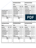 Guía de evaluación dioramas 20 puntos