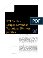 B71 Sicilian Dragon Levenfish Variation: 29 Chess Puzzles