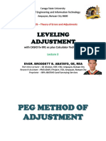 GE 105 Lecture 3 (LEVELING ADJUSTMENT) By: Broddett Bello Abatayo