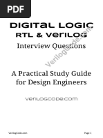 Digital Logic RTL & Verilog Interview Questions Preview