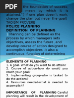Police Operational Planning Essentials | PDF | Strategic Planning | Goal