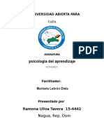 Psicología Del Aprendizaje Tarea 2