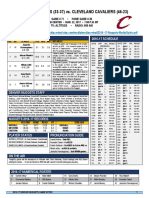 Denver Nuggets (33-37) vs. Cleveland Cavaliers (46-23) : 2016-17 MEDIA GUIDE